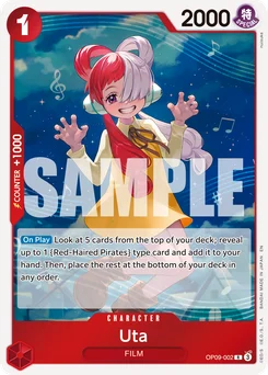 Uta OP09-002 R1 One Piece Card the Best vol.2