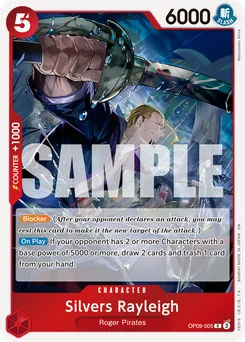 Silvers Rayleigh OP09-005 R1 One Piece Card the Best vol.2