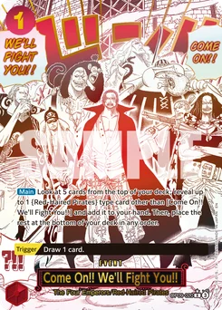 Come On!! We'll Fight You!! OP09-020 P2 One Piece Card the Best vol.2