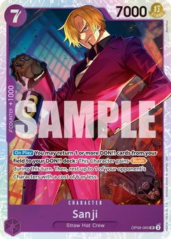 Sanji OP09-065 R1 One Piece Card the Best vol.2