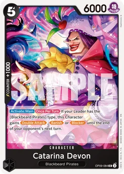 Catarina Devon OP09-084 R1 One Piece Card the Best vol.2