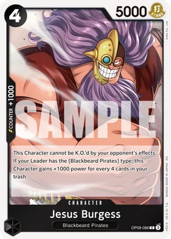 Jesus Burgess OP09-086 R2 One Piece Card the Best vol.2