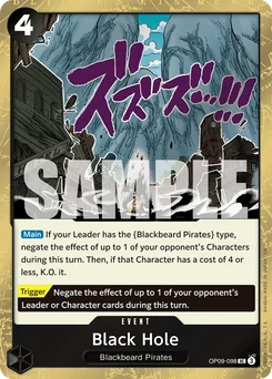 Black Hole OP09-098 P1 One Piece Card the Best vol.2