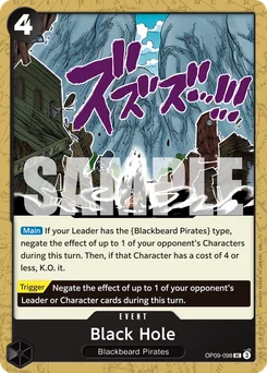 Black Hole OP09-098 R1 One Piece Card the Best vol.2