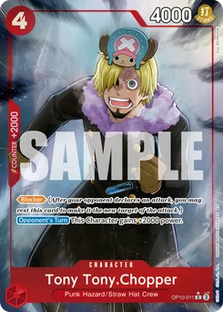 Tony Tony.Chopper OP10-011 P1 One Piece Card the Best vol.2