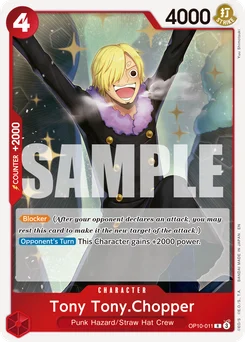 Tony Tony.Chopper OP10-011 R1 One Piece Card the Best vol.2