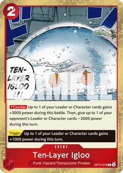 Ten-Layer Igloo OP10-018 P2 One Piece Card the Best vol.2
