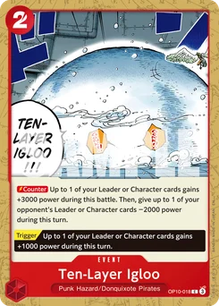 Ten-Layer Igloo OP10-018 R1 One Piece Card the Best vol.2