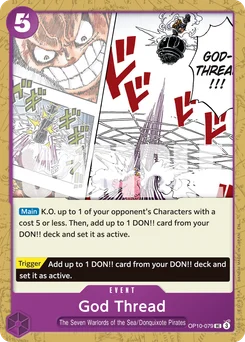 God Thread OP10-079 R1 One Piece Card the Best vol.2