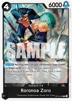 Roronoa Zoro OP10-095 R1 One Piece Card the Best vol.2