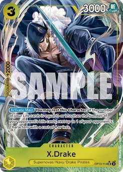 X.Drake OP10-114 P2 One Piece Card the Best vol.2