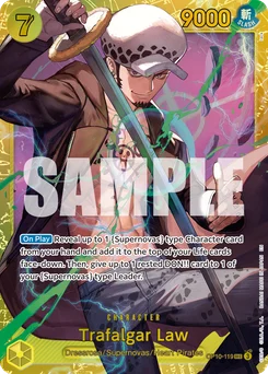 Trafalgar Law OP10-119 R1 One Piece Card the Best vol.2