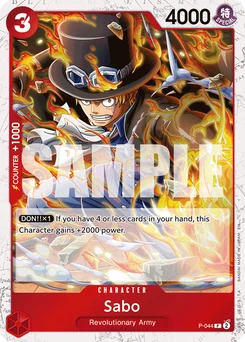 Sabo P-044 One Piece Card the Best vol.2