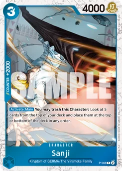 Sanji P-068 P1 One Piece Card the Best vol.2