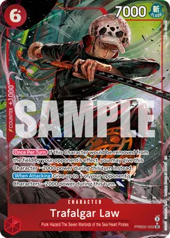 Trafalgar Law PRB02-002 P1 One Piece Card the Best vol.2