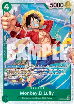 Monkey.D.Luffy PRB02-005 One Piece Card the Best vol.2