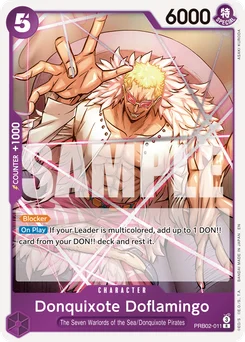 Donquixote Doflamingo PRB02-011 One Piece Card the Best vol.2