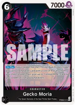Gecko Moria PRB02-013 One Piece Card the Best vol.2