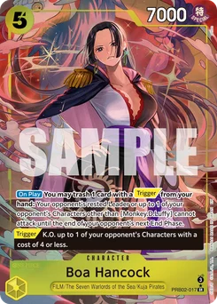 Boa Hancock PRB02-017 P1 One Piece Card the Best vol.2