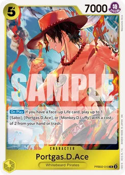 Portgas.D.Ace PRB02-018 One Piece Card the Best vol.2