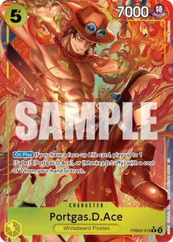 Portgas.D.Ace PRB02-018 P1 One Piece Card the Best vol.2