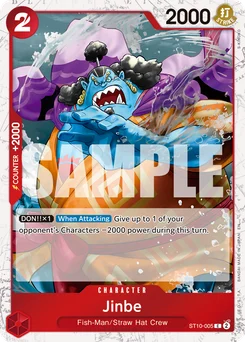 Jinbe ST10-005 P2 One Piece Card the Best vol.2