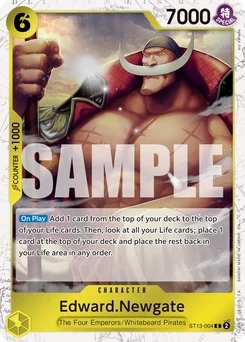 Edward.Newgate ST13-004 P2 One Piece Card the Best vol.2