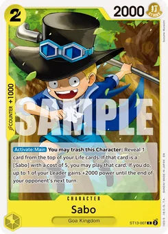 Sabo ST13-007 R1 One Piece Card the Best vol.2