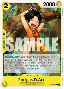 Portgas.D.Ace ST13-010 R1 One Piece Card the Best vol.2