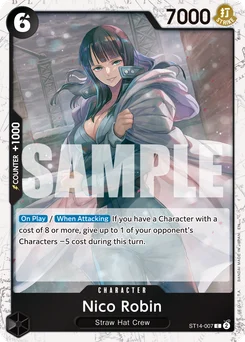 Nico Robin ST14-007 P1 One Piece Card the Best vol.2