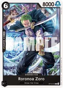Roronoa Zoro ST14-013 R1 One Piece Card the Best vol.2