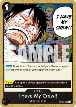 I Have My Crew!! ST14-016 R1 One Piece Card the Best vol.2