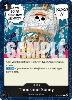 Thousand Sunny ST14-017 P1 One Piece Card the Best vol.2