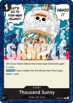 Thousand Sunny ST14-017 R1 One Piece Card the Best vol.2