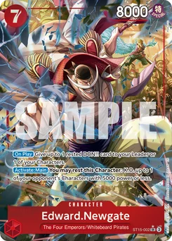 Edward.Newgate ST15-002 P2 One Piece Card the Best vol.2