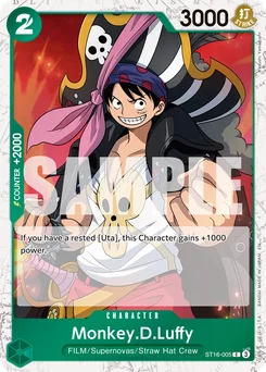 Monkey.D.Luffy ST16-005 P1 One Piece Card the Best vol.2