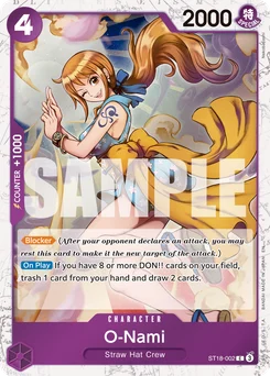 O-Nami ST18-002 P1 One Piece Card the Best vol.2