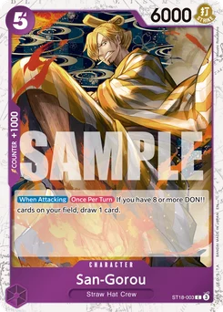 San-Gorou ST18-003 P2 One Piece Card the Best vol.2