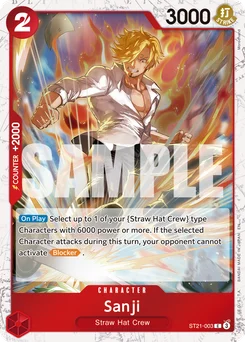 Sanji ST21-003 P2 One Piece Card the Best vol.2