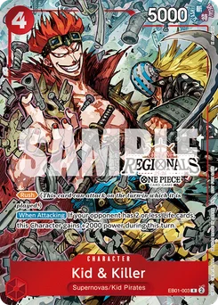 Kid & Killer EB01-003 P2 Promotion card