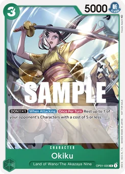 Okiku OP01-035 P1 Promotion card