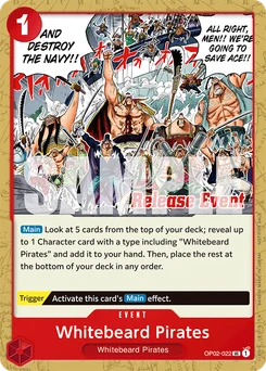 Whitebeard Pirates OP02-022 P1 Promotion card