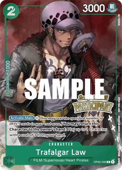 Trafalgar Law OP02-035 P1 Promotion card