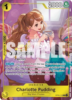 Charlotte Pudding OP03-112 P6 Promotion card