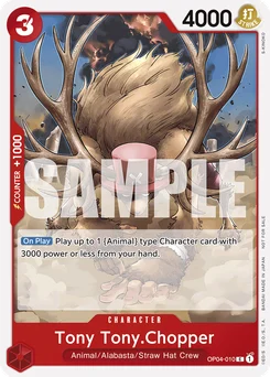 Tony Tony.Chopper OP04-010 P1 Promotion card