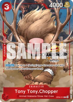Tony Tony.Chopper OP04-010 P2 Promotion card