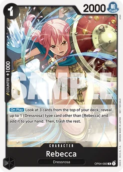 Rebecca OP04-092 P1 Promotion card