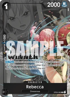 Rebecca OP04-092 P2 Promotion card