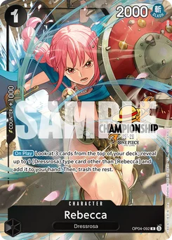 Rebecca OP04-092 P3 Promotion card
