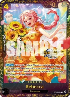 Rebecca OP05-091 P3 Promotion card